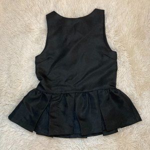 Chic Black Peplum Top